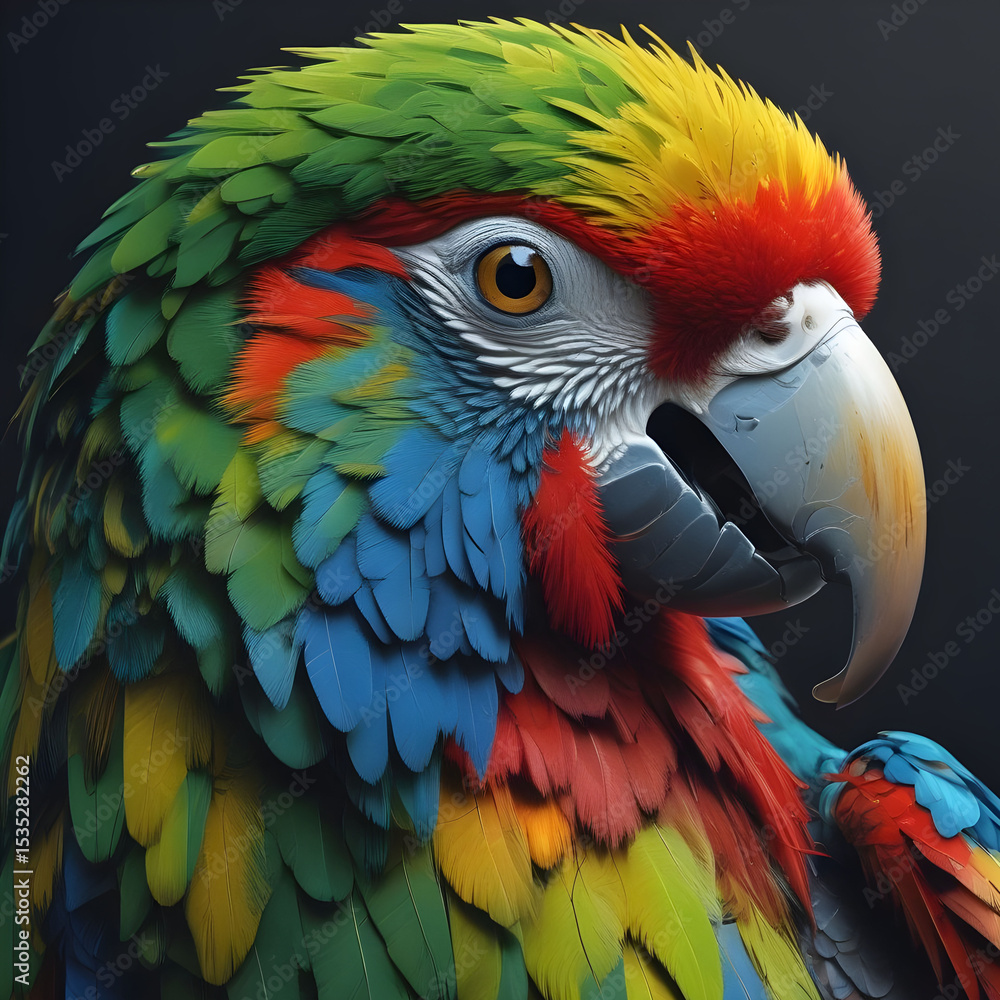 Fototapeta premium blue and yellow macaw