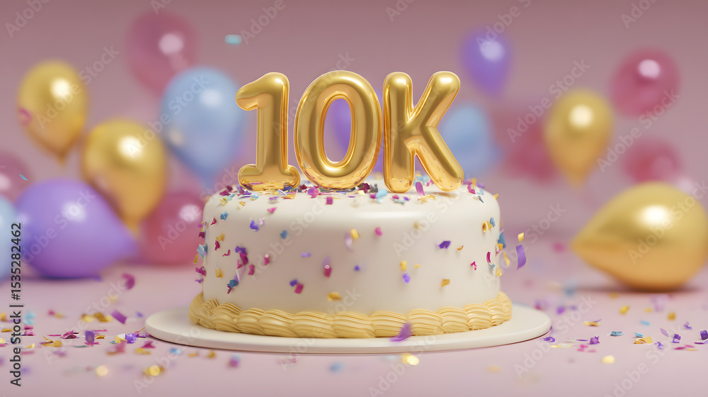 Celebration Cake with Confetti for 100K Subscribers
Celebration Cake with Confetti for 100K Subscribers