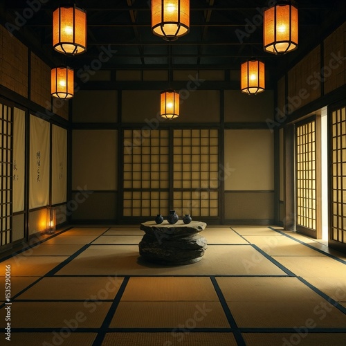 Wallpaper Mural Organized walk-in closet with neutral shelves and a soft square podium placed on plush carpet Torontodigital.ca