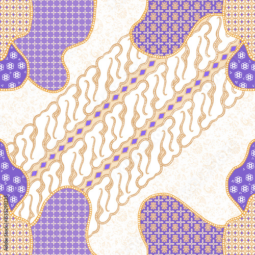 batik vector design from indonesia
