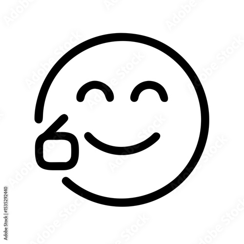Smiling Face with Thumbs Up Approval Icon: Cheerful smiley face icon with a thumbs up gesture, perfect for user feedback, approvals, and positive messaging in digital products.