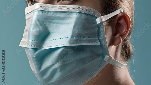 Wallpaper Mural High-quality 3D render of various colorful virus particles floating on a light blue background.  Torontodigital.ca