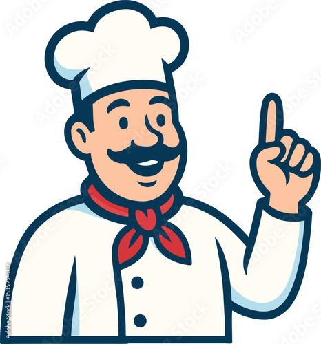 Chef pointing up