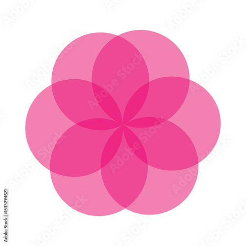 Venn diagram for three partially intersecting sets . Vector Illustration . EPS 20 . 