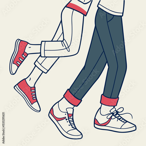 female legs in shoes