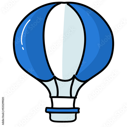 hot air balloon vector illustration