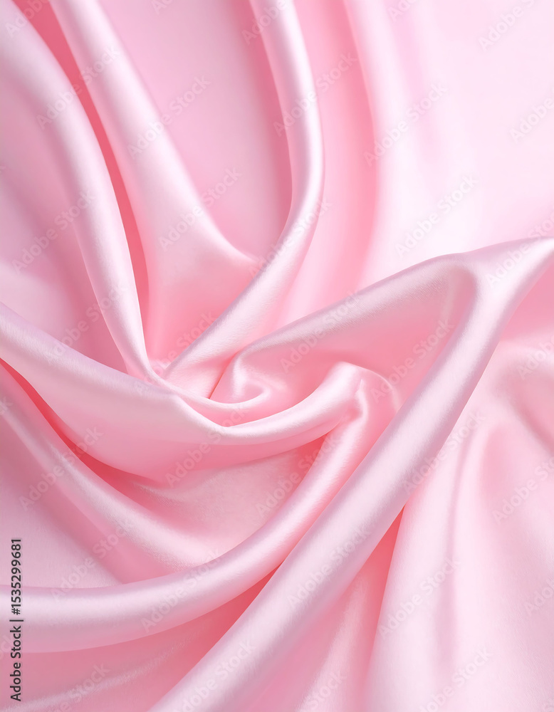 Obraz premium Soft Pink Fabric with Subtle Creases