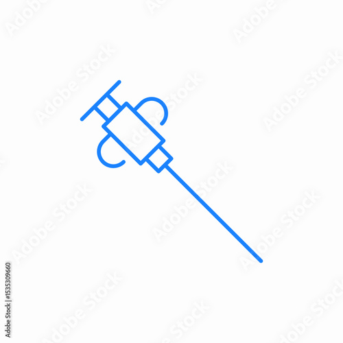biopsy needle medical icon sign vector