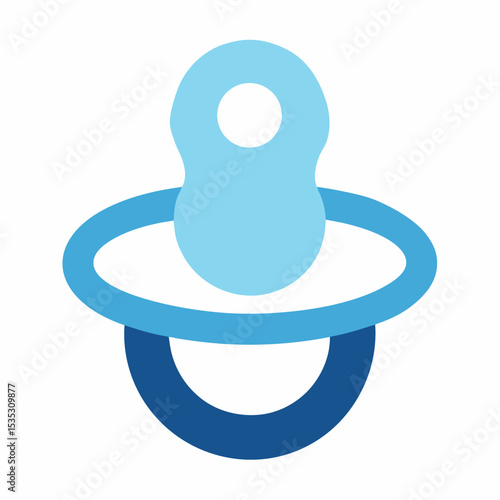 baby pacifier icon on white background  .svg