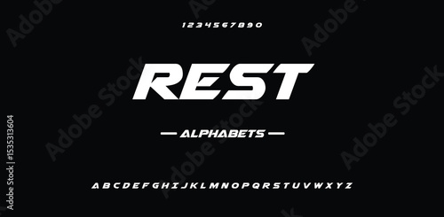 Rest Modern beauty font alphabet logo. Typography beautiful luxury minimal elegant serif fonts fashion wedding vintage retro logos. vector illustration
