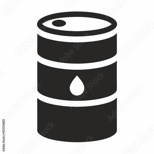 oil barrel icon on white background  .svg