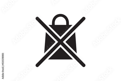 Out of Stock silhouette vector with white background
