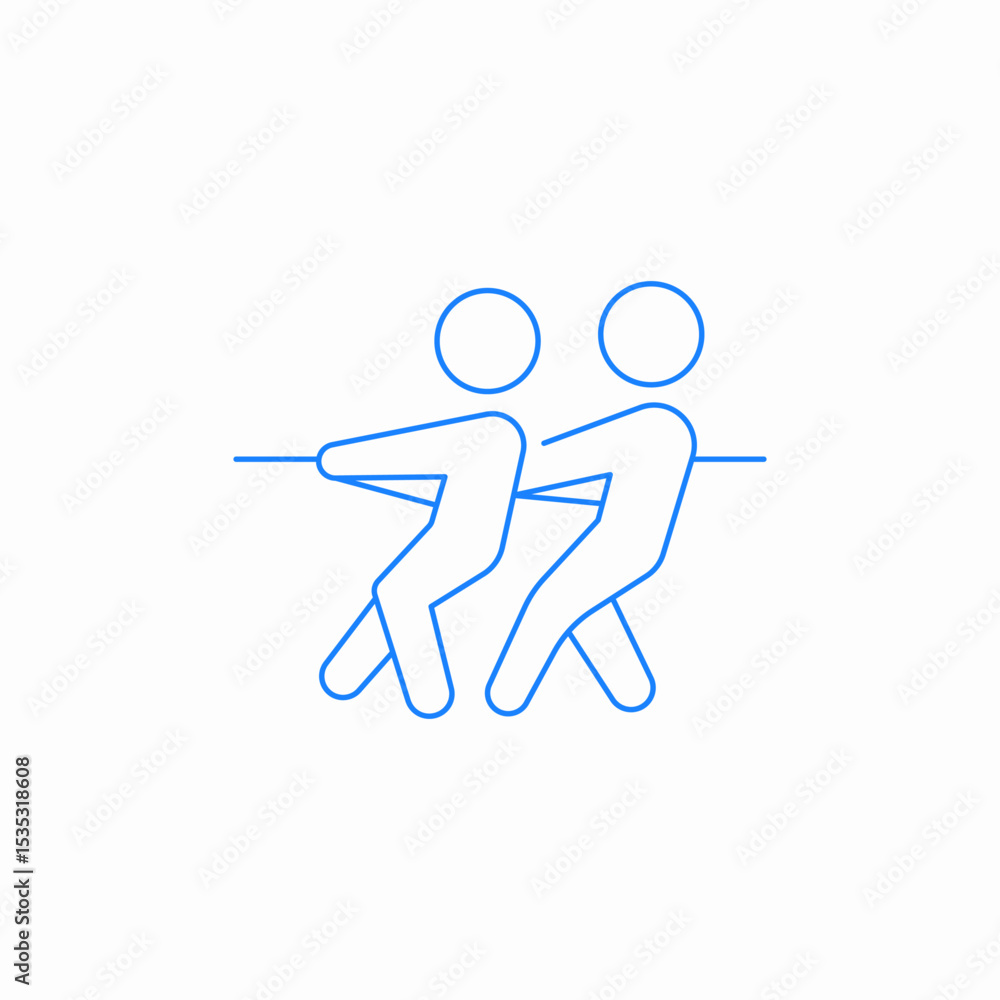 tug of war icon sign vector tug of war icon sign vector
