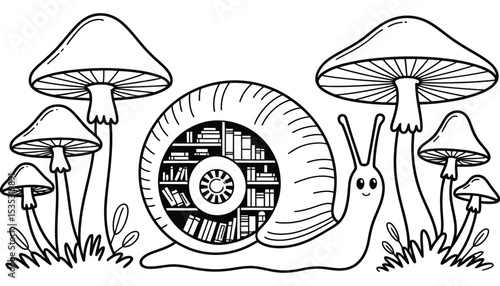 Red fly agaric toadstool mushrooms in green grass, an isolated cartoon illustration of nature's poisonous fungi
