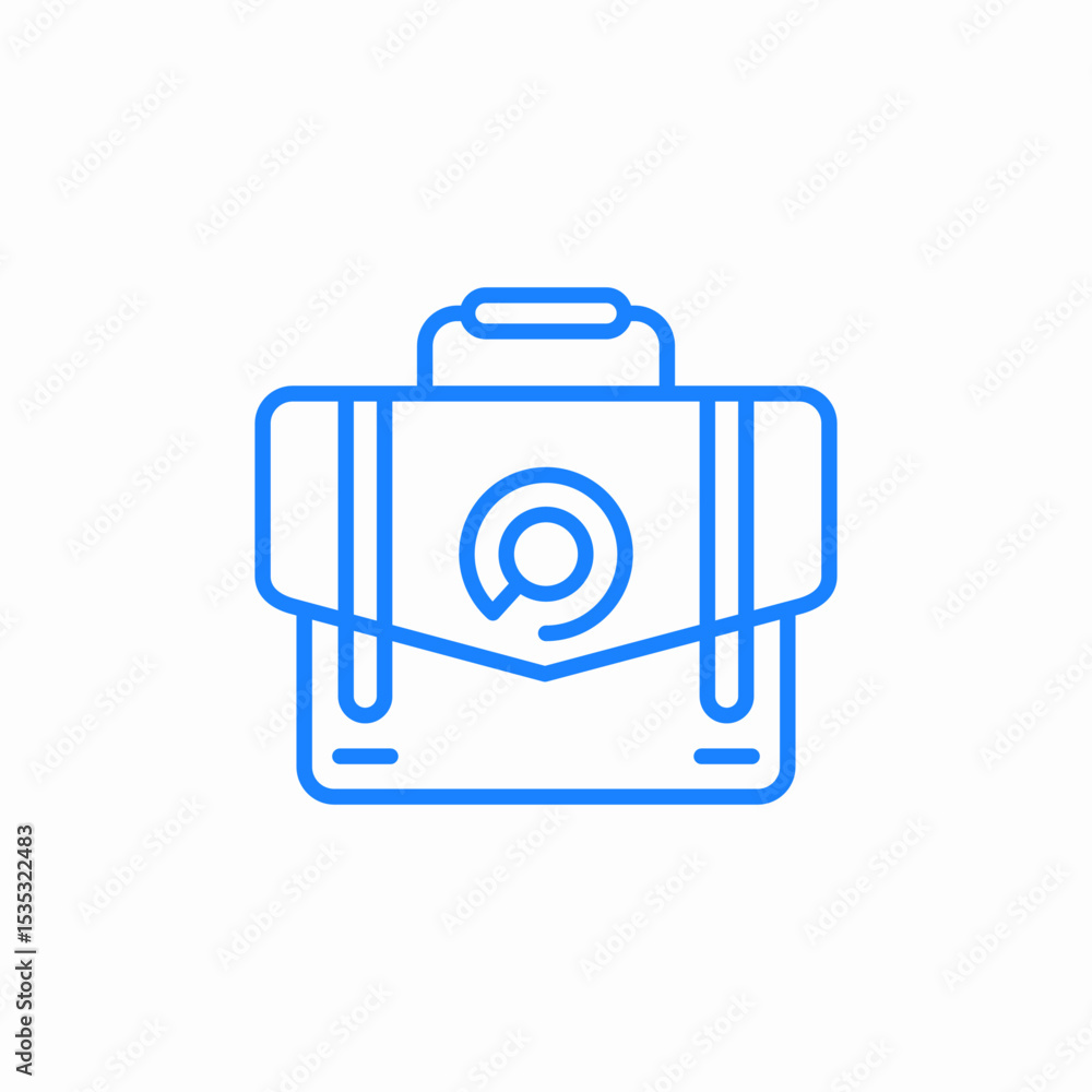 business briefcase icon sign vector business briefcase icon sign vector