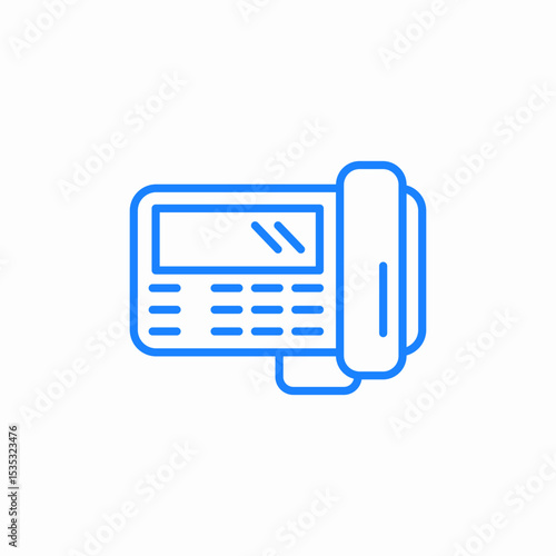 landline telephone icon sign vector