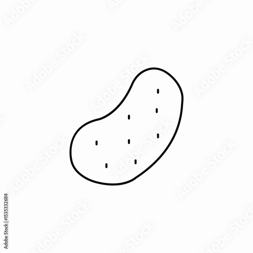 potato vegetable icon sign vector
