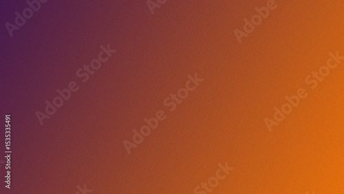 Abstract orange purple grainy gradient texture background.