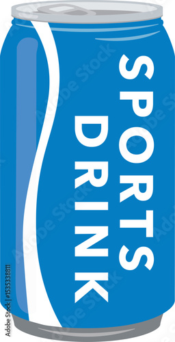 Sports drink can illustration
