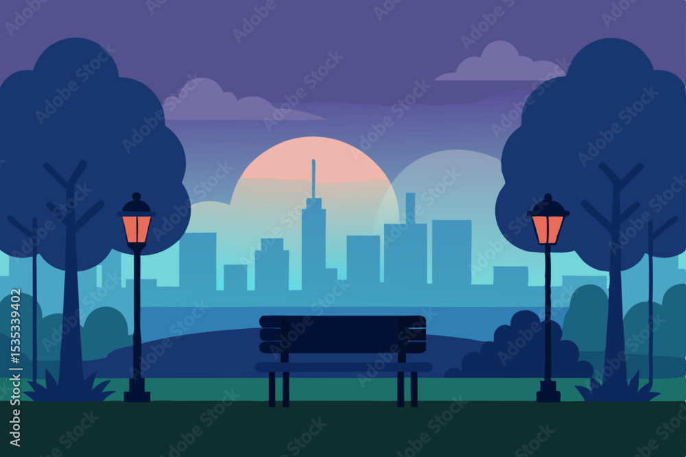 Fototapeta premium urban landscape with city landscape