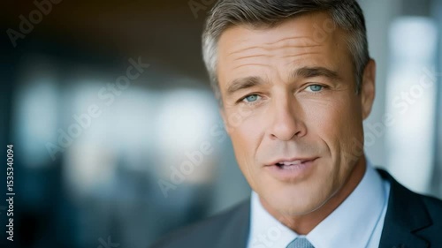 Wallpaper Mural Confident mature businessman in modern office with city view Torontodigital.ca