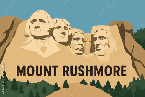Mount Rushmore on a Sunny Day

