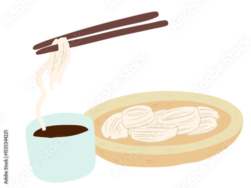 そうめん 主線なし