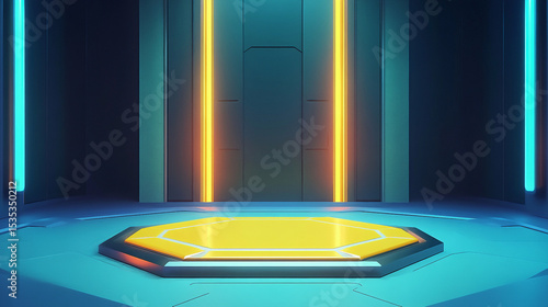 robotic podium for kids stuff advertisement and product placement