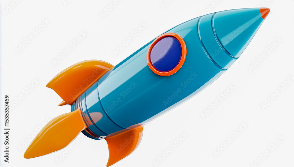 Fototapeta premium space rocket vector illustration