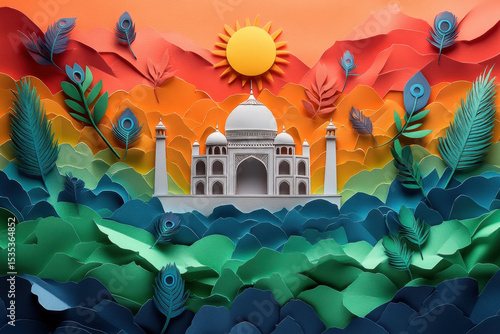 Paper art of India.