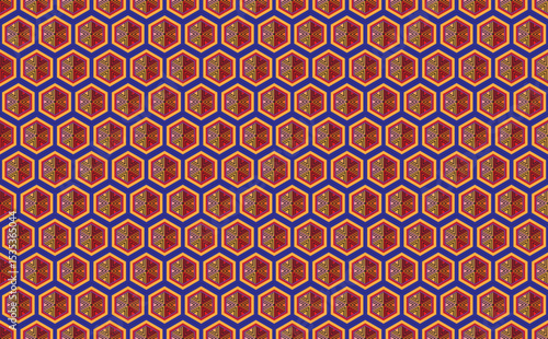 Geometric vector background with sacral tribal ethnic elements. Traditional triangles gypsy geometric forms sprites tribal themes apparel fabric tapestry print