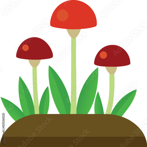 vector illustration of mushroom