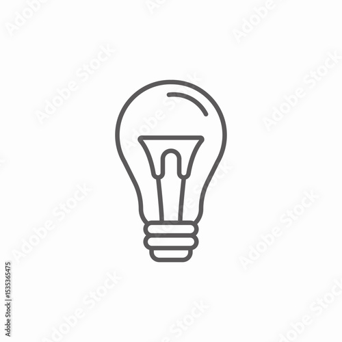 light bulb icon sign vector