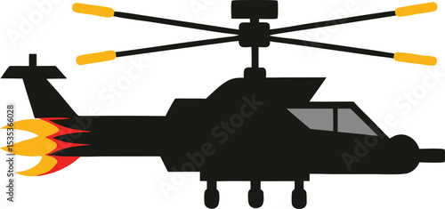 military helicopter silhouette