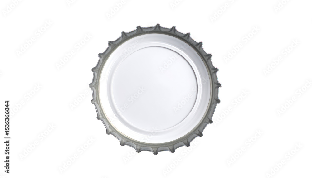 Isolated metal bottle cap on transparent background Isolated metal bottle cap on transparent background