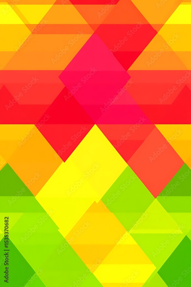 Dynamic geometric pattern featuring vibrant overlapping triangle shapes Dynamic geometric pattern featuring vibrant overlapping triangle shapes