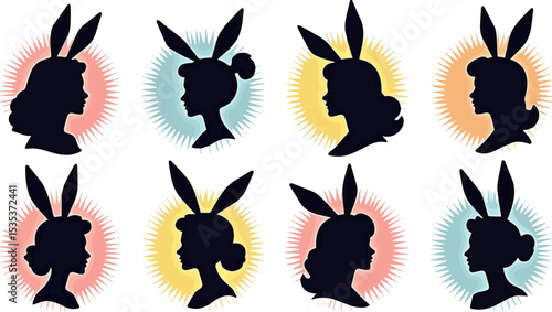 Create a kinds of deferent Colorful and pop shockwave effect background  vector art with white background.