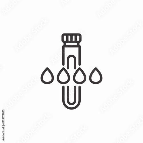 blood test icon sign vector