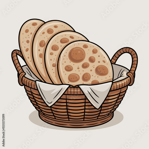 Traditional Middle Eastern Bread Basket