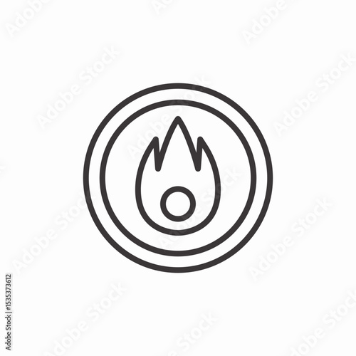 fire alarm icon sign vector