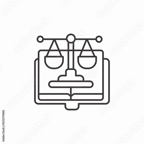 law book icon sign vector