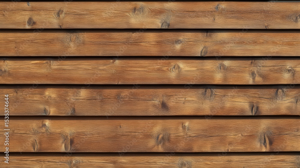 Fototapeta premium Rich Brown Wooden Planks Horizontal Texture Background Rustic Wood Surface Design Element