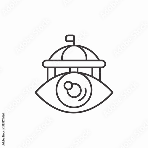 political views icon sign vector