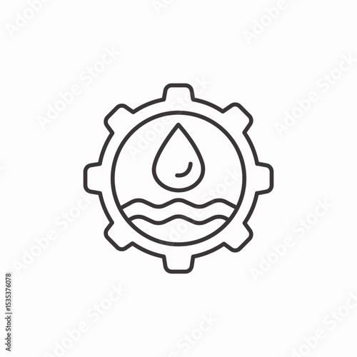 water management icon sign vector