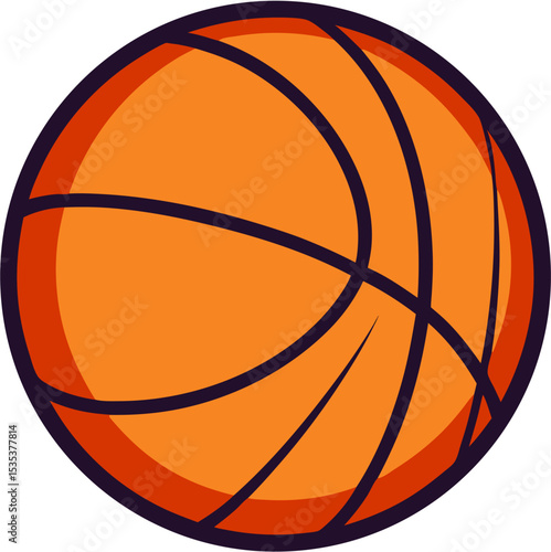 basketball ball isolated on white