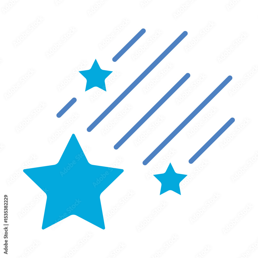 Shooting Stars Icon Shooting Stars Icon