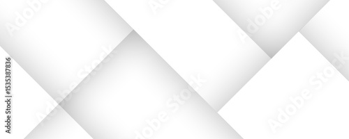 Abstract gray modern background with grey on light gray geometric textured White light background abstract design. Grey gradient stripes with shadows. Elegant white background with shiny lines. 