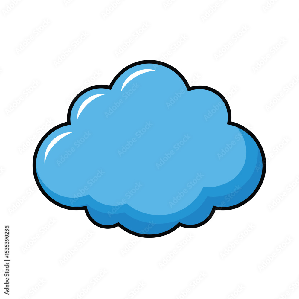 Cloud Icon (white background) Cloud Icon (white background)