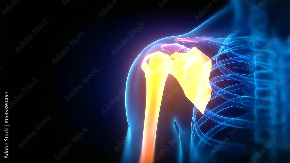 Rotator Labrum Detailed exploration of shoulder joint anatomy highlighting labrum and ...