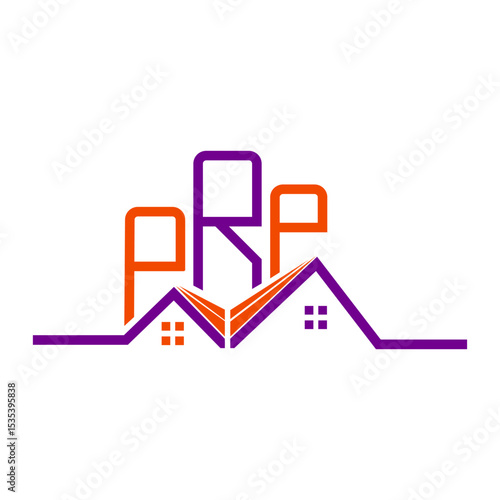 PRP Real State logo design, PRP simple and modern logo. PRP luxurious alphabet design